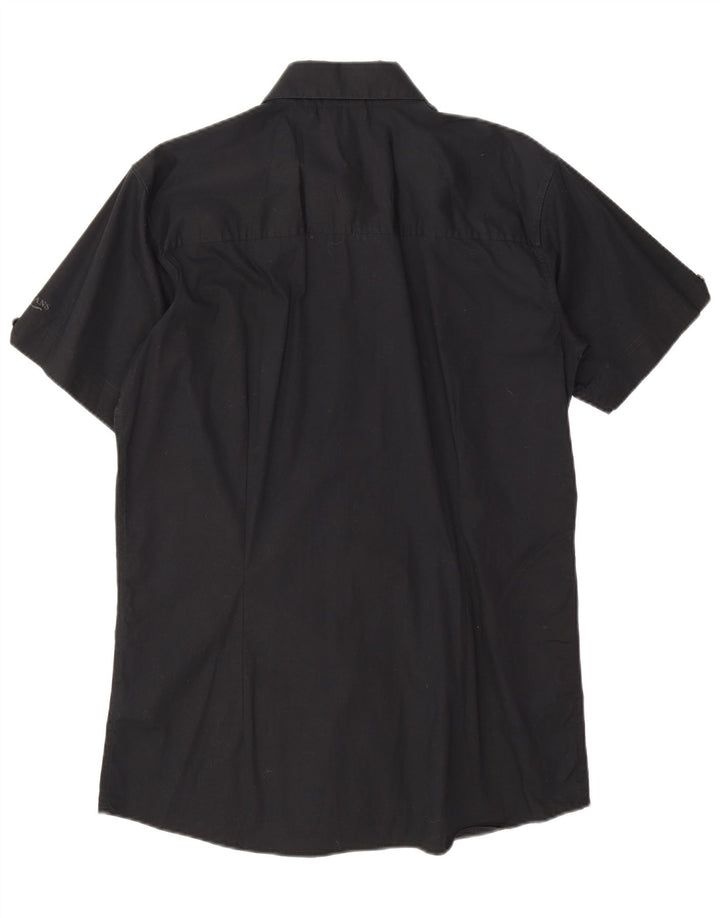 Lee Herren Kurzarmhemd 2XL Schwarz Baumwolle