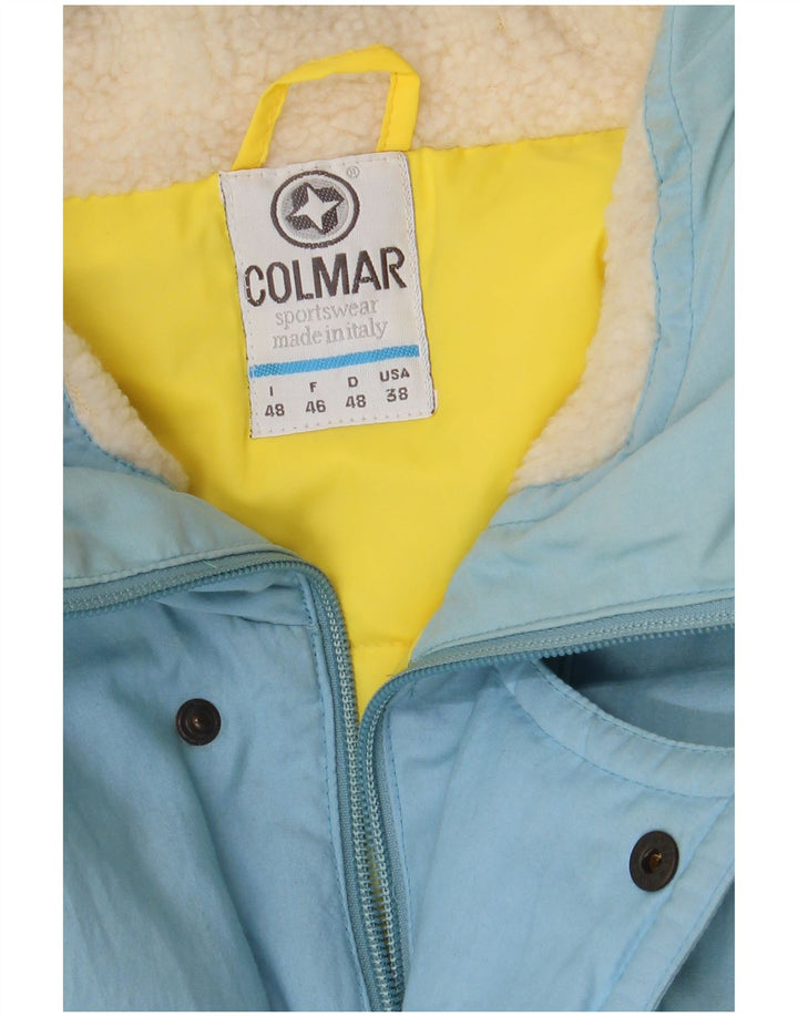 Colmar Herren-Skijacke mit Kapuze, lockere Passform, IT 48, Mittelblau, Farbblock