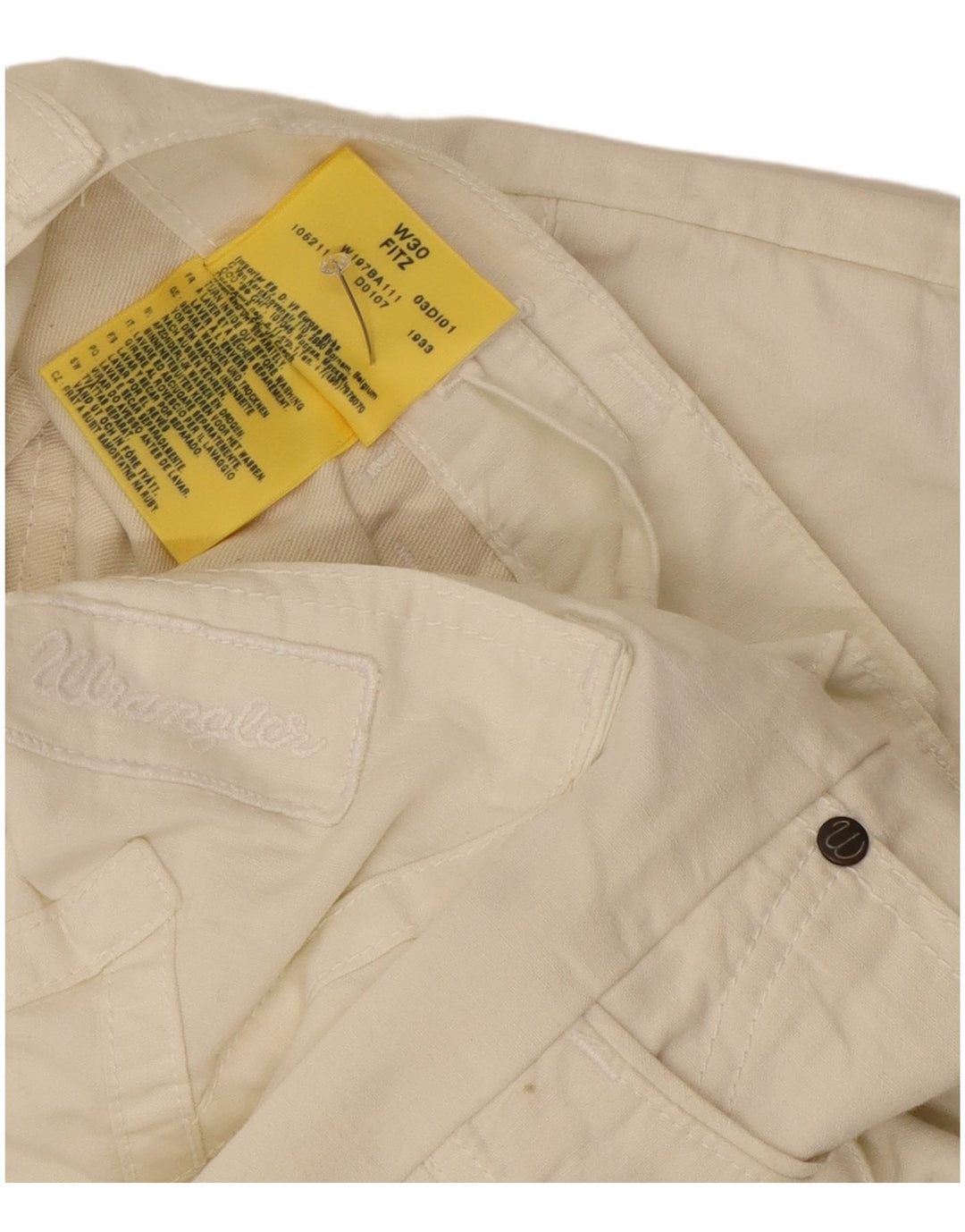 Wrangler Mens Fitz Cargo Shorts W30 Mittelweiße Baumwolle