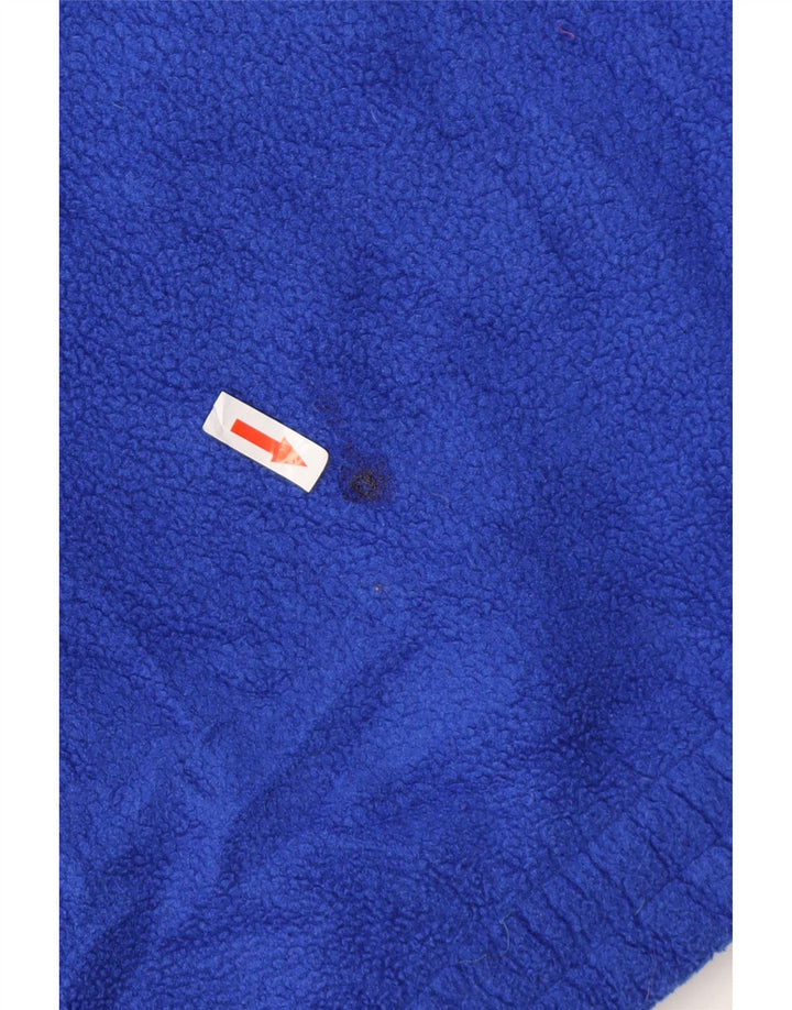 Fila Herren-Fleecepullover mit Knopfkragen, IT 52, groß, blau, Polyester