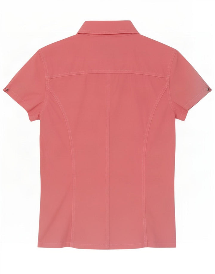 Max & Co. Kurzarm-Pulloverhemd für Damen, UK 10, Größe S, Rosa, Baumwolle
