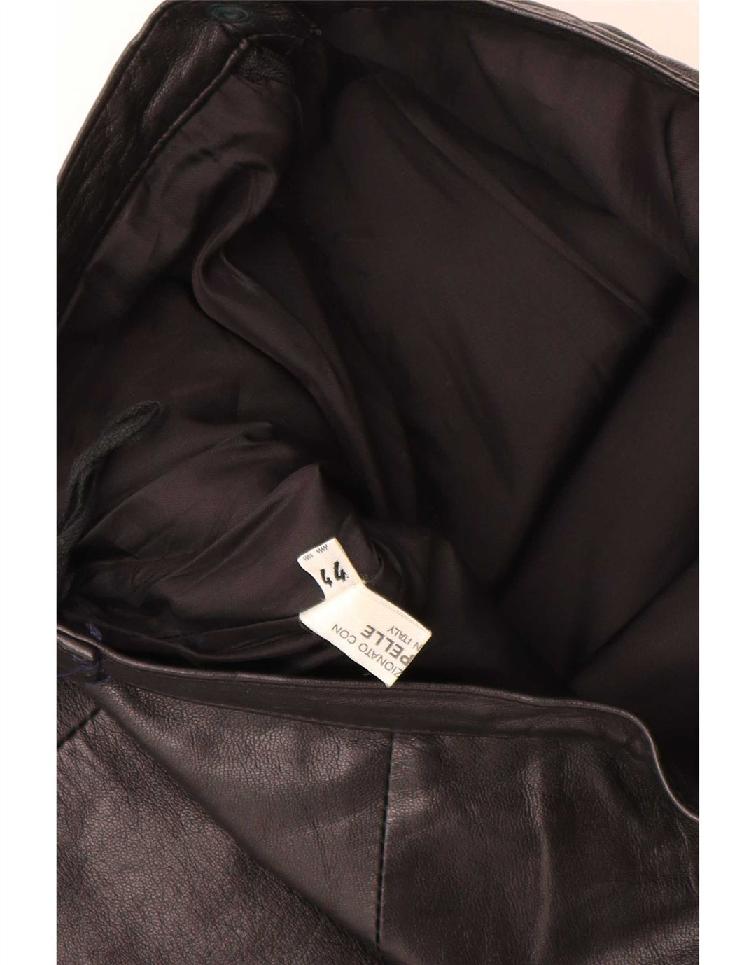 Vintage Damen Lederrock IT 44 Medium W28 Schwarz