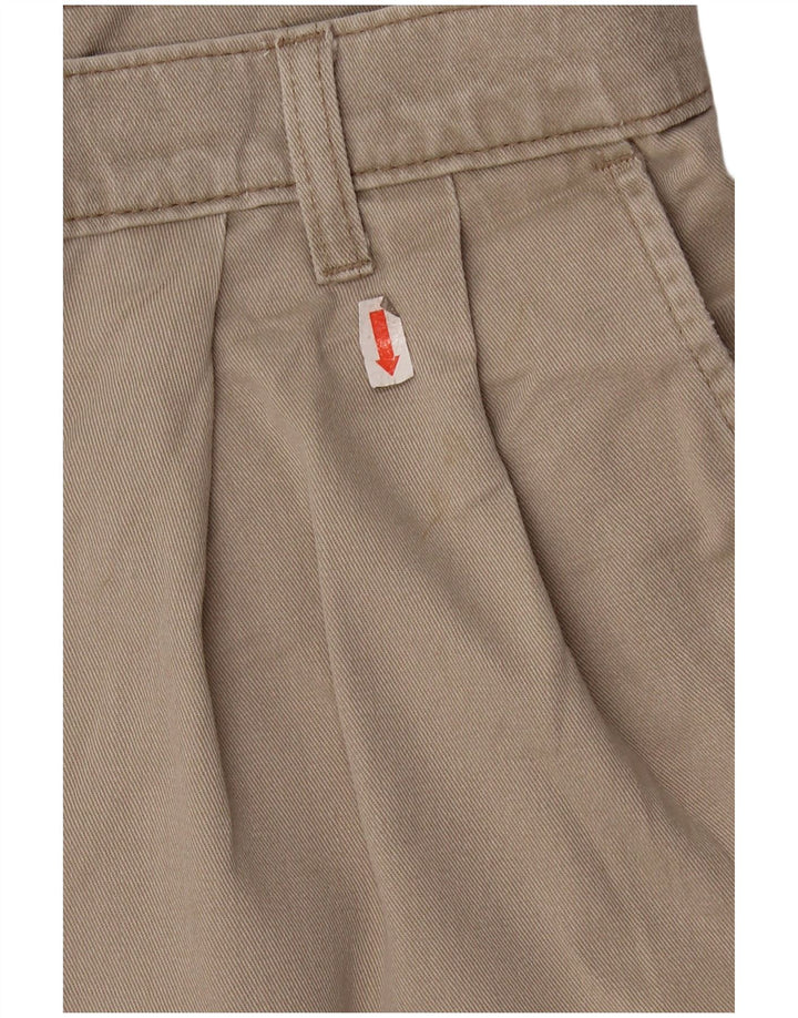 DOCKERS Herren Khakis Pegged Chino Shorts W36 Large Beige Baumwolle