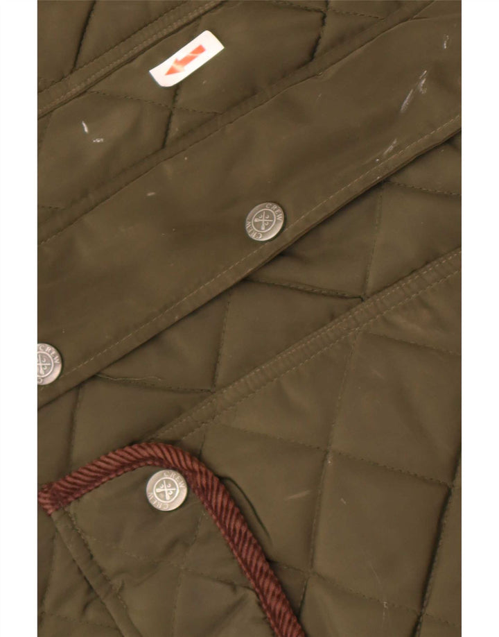 Crew Clothing Herren Steppjacke UK 38 Mittelgrünes Polyester