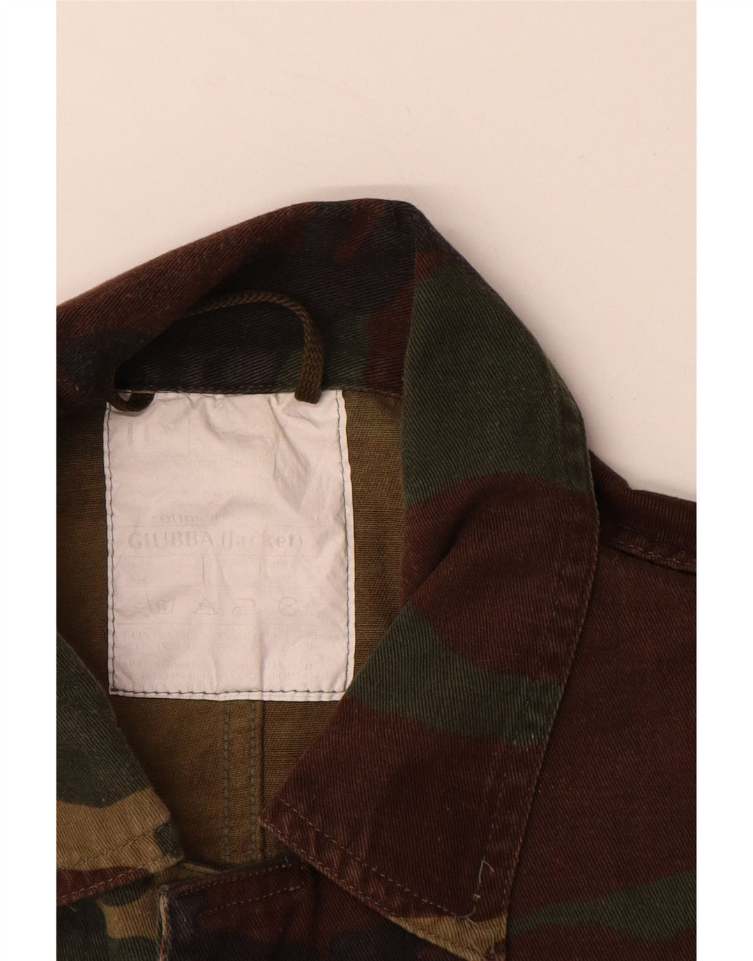 VINTAGE Herren-Militärhemd, groß, Khaki-Tarnung