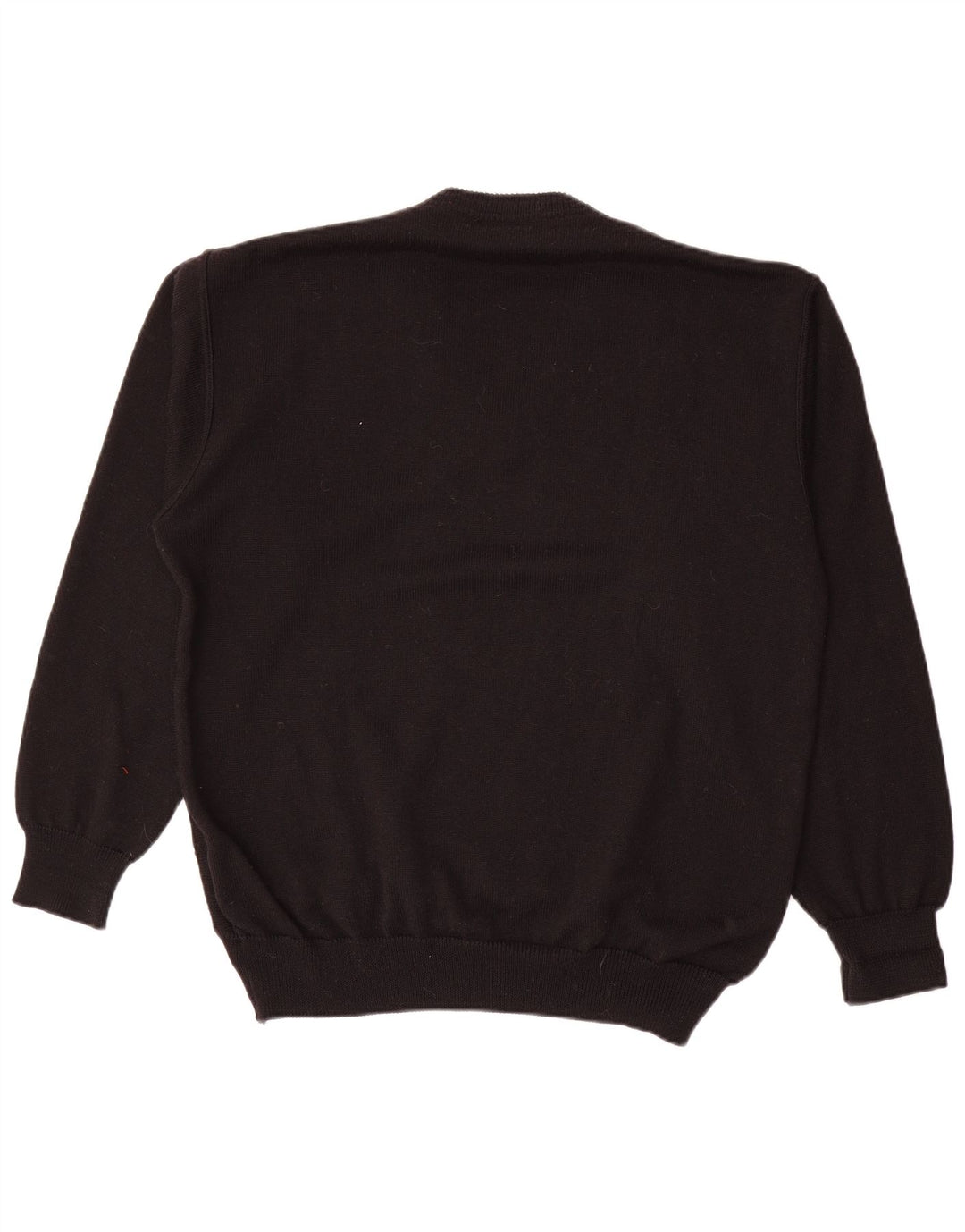 WESTBURY Herren-Pullover mit V-Ausschnitt XL, schwarze, geometrische Wolle