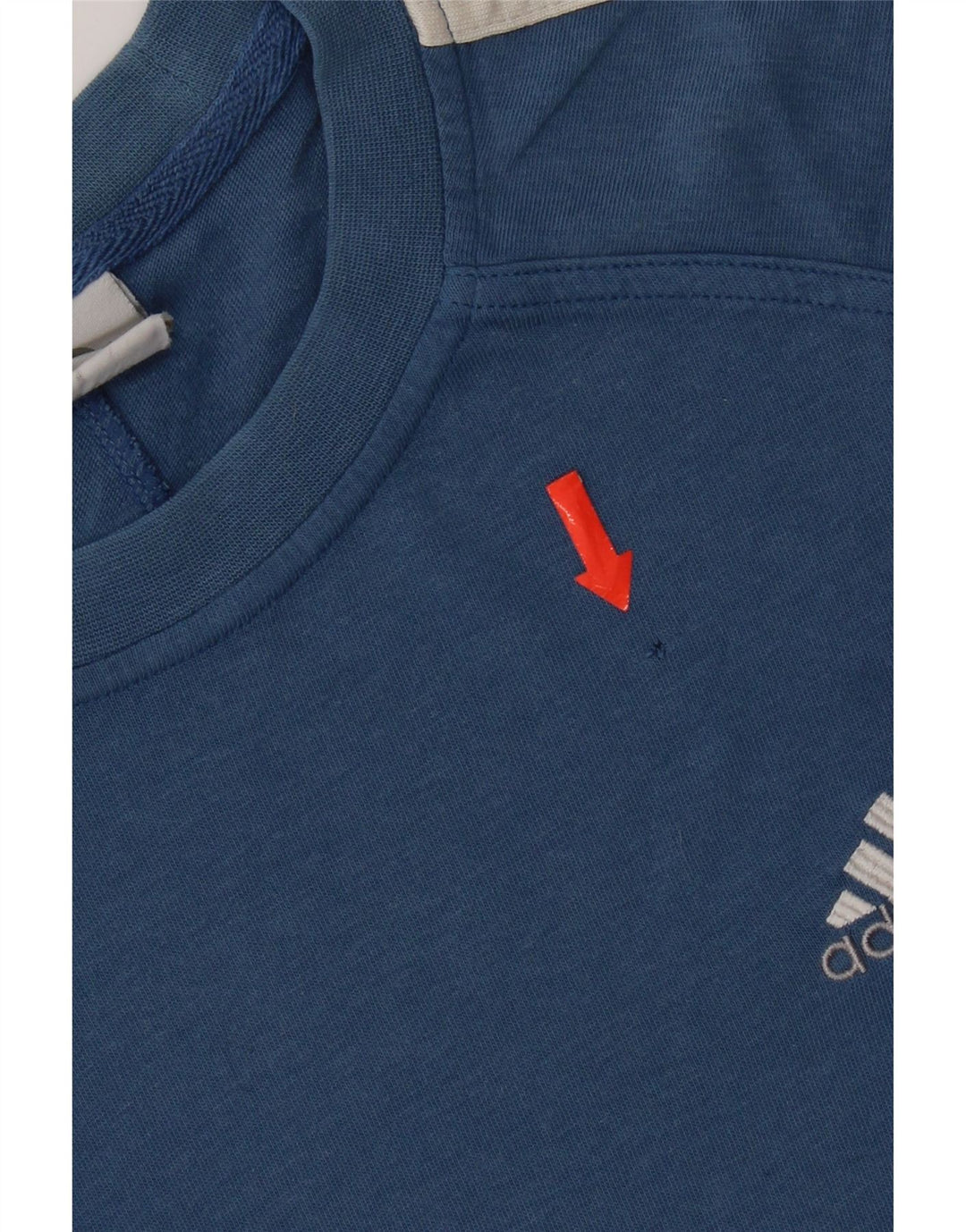 Adidas Herren T-Shirt Top Small Blau Baumwolle