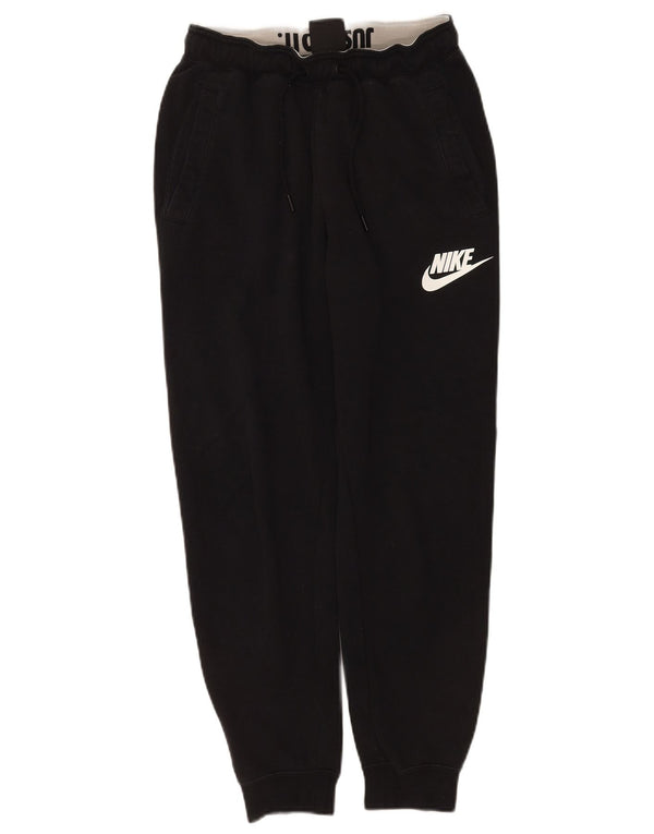 Nike Damen Trainingshose Jogger UK 10 Small Schwarz Baumwolle