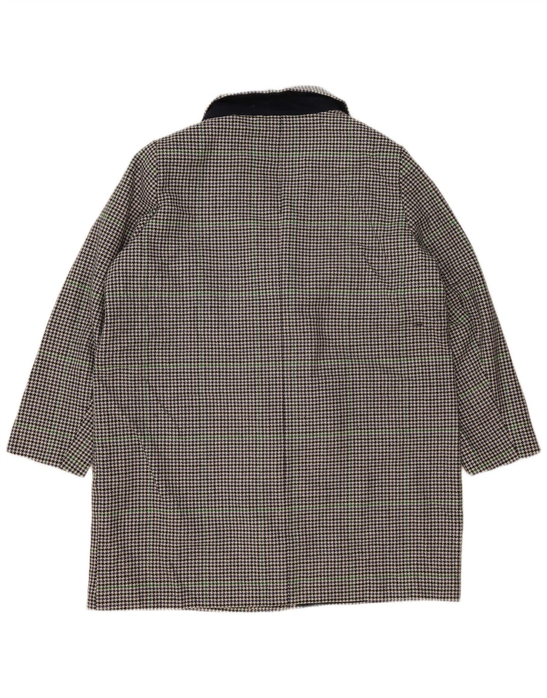 Marks & Spencer Damenmantel UK 22 3XL Marineblauer Hahnentritt-Polyester