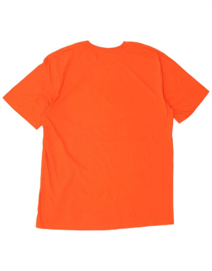 NIKE Herren-T-Shirt mit normaler Passform, Grafik, XL, Orange, Baumwolle