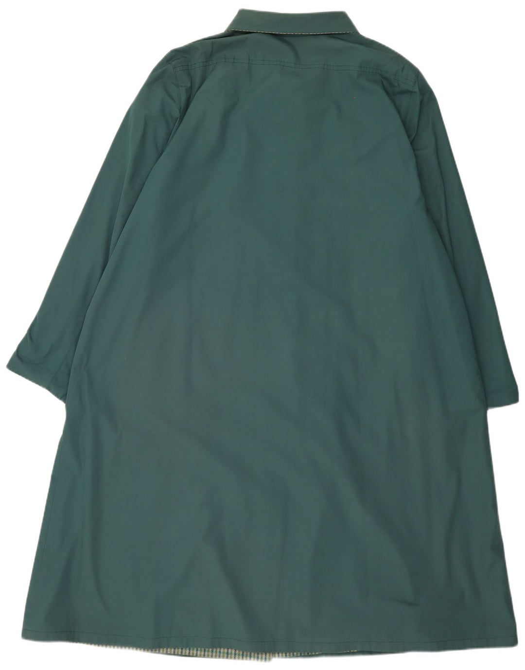 Vintage Damen Mantel IT 55 2XL Grün Polyester