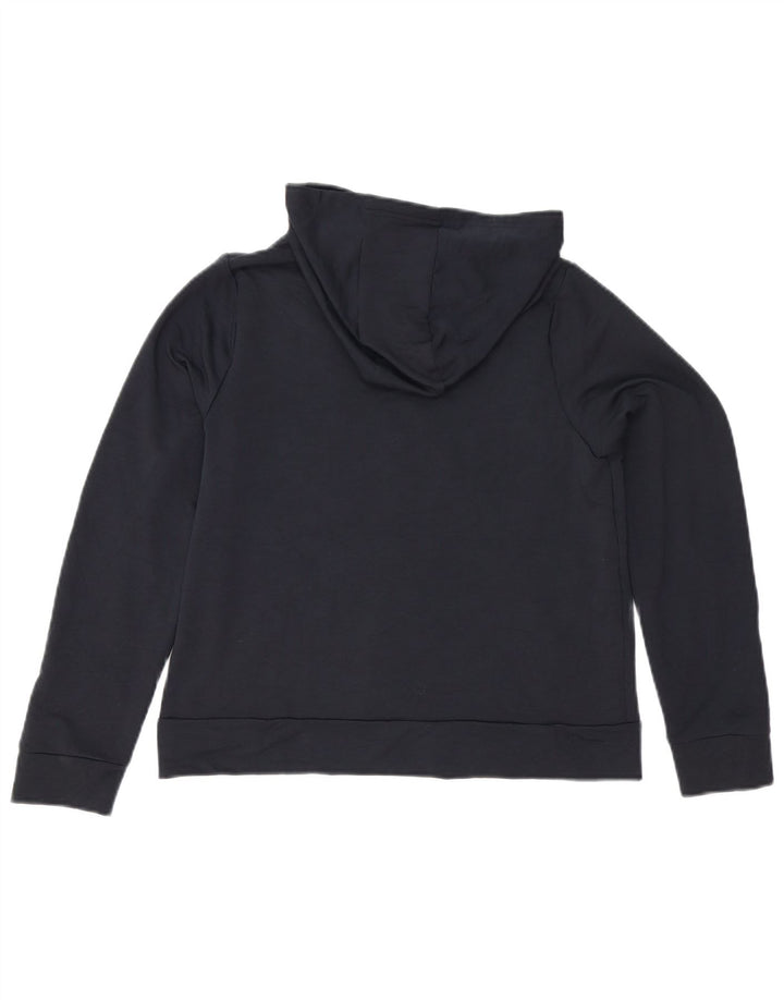 Under Armour Jungen-Kapuzenpullover mit Reißverschluss, 11–12 Jahre, groß, schwarzes Polyester