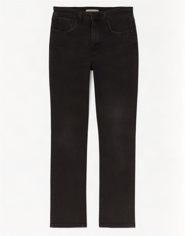 Levi's Damen 724 High Rise Straight Jeans W30 L30 Graue Baumwolle