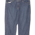 Lee Damen Capri-Jeans W34 L18 Blaue Baumwolle