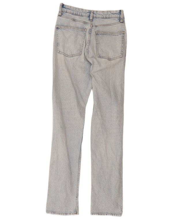 Zara Damen Straight Jeans EU 36 XS W26 L30 Blau