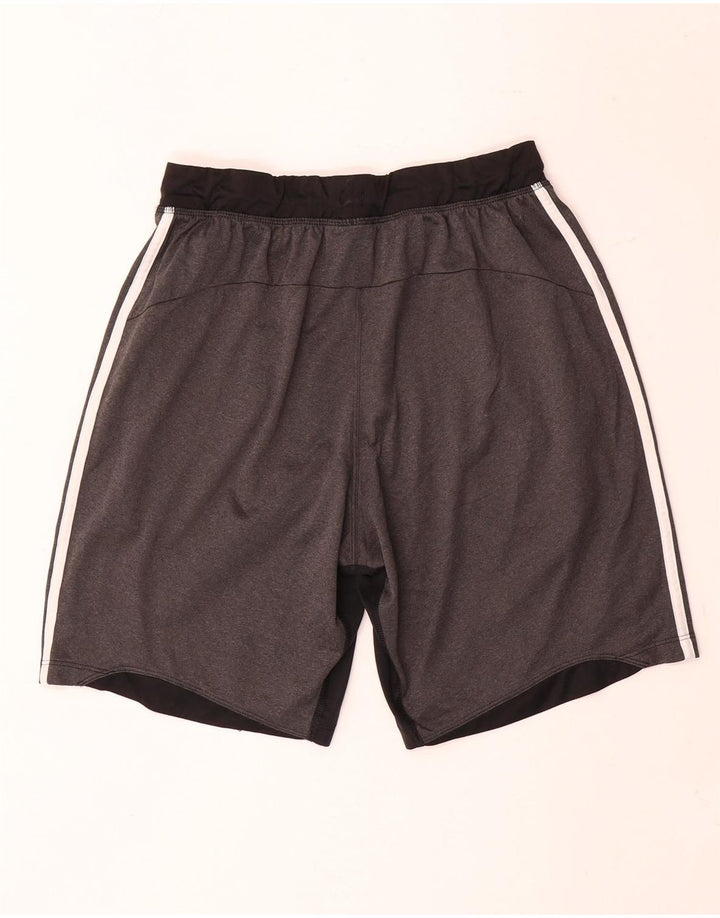 Adidas Herren Sportshorts mittelgraues Colourblock-Polyester