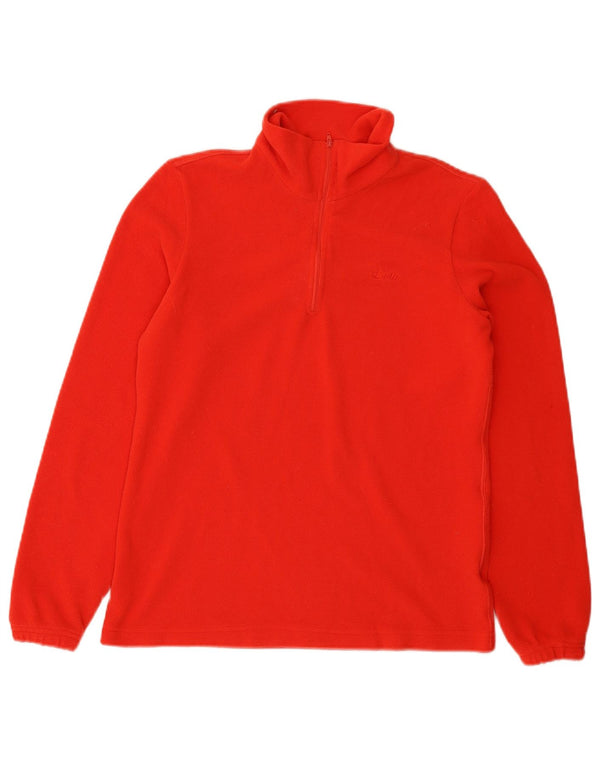 Lotto Damen-Fleecepullover mit Reißverschluss am Hals, UK 12, mittelrot, Polyester