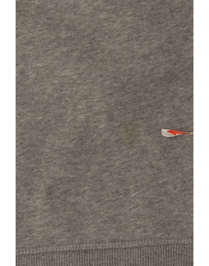 Reebok Herren-Sweatshirt-Pullover, große grau gefleckte Baumwolle