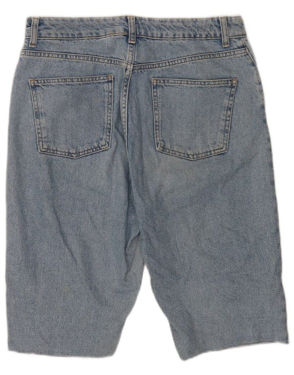 Topshop Damen Mom Denim Shorts Medium W30 Blaue Baumwolle