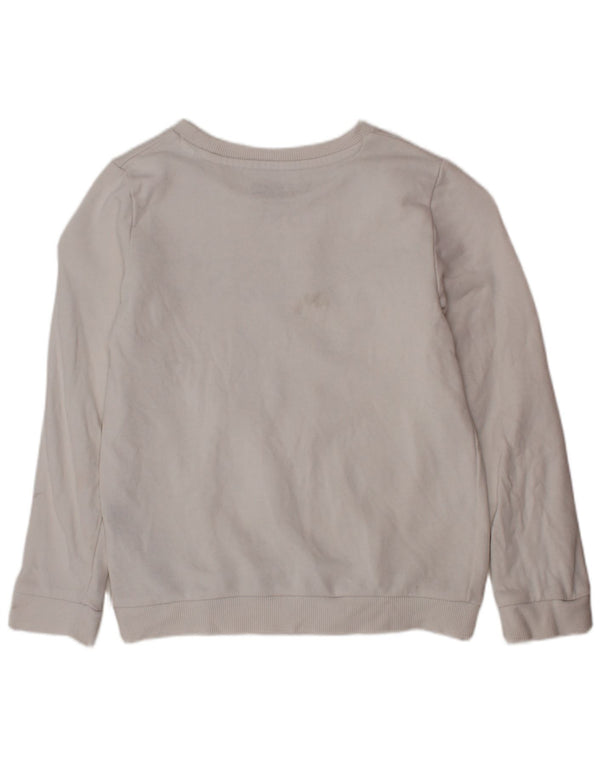 GUESS Mädchen-Sweatshirt mit Grafik, 4–5 Jahre, weiße Baumwolle