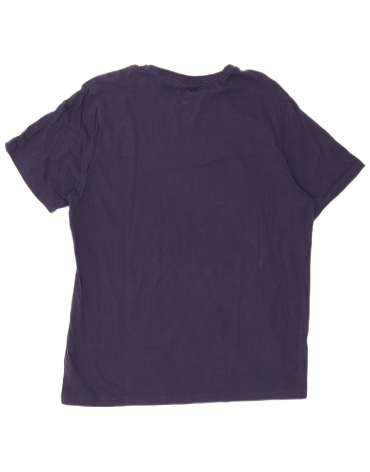 Puma Herren T-Shirt Top XL Marineblau Baumwolle