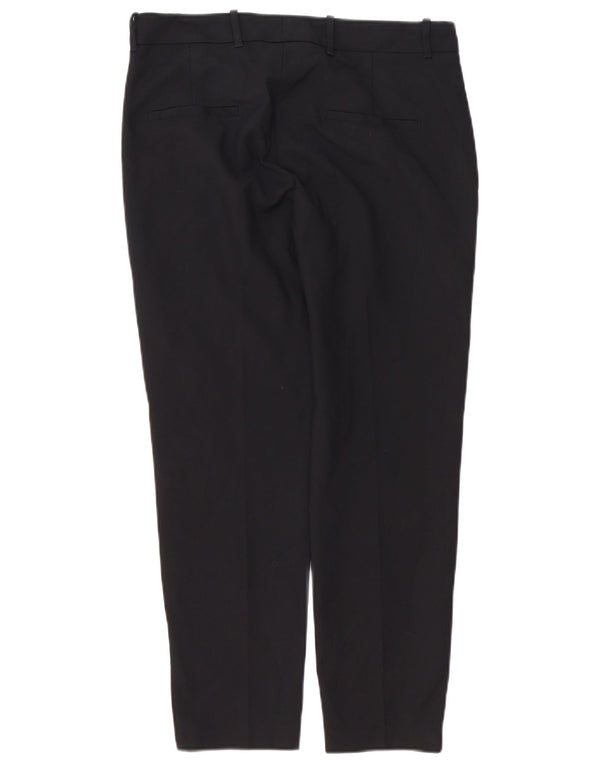 Zara Slim Chino-Hose für Damen, mittelgroß, W28, L27, schwarze Baumwolle
