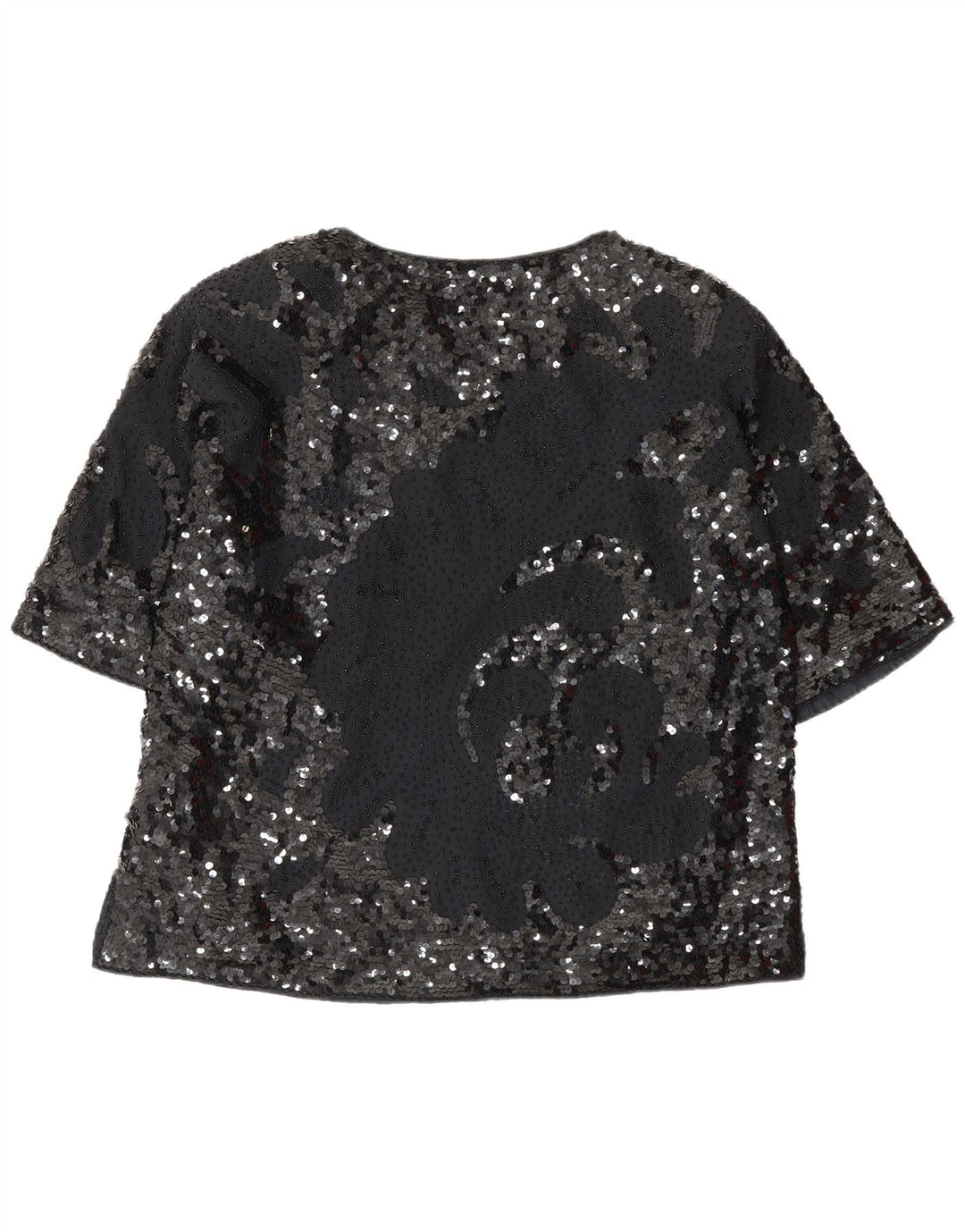 Vintage Damen Bluse Top IT 46 Large Schwarz
