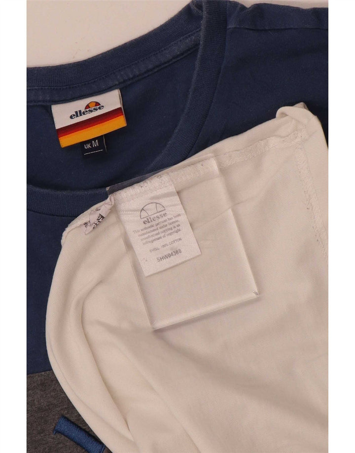 Ellesse Herren-T-Shirt mit Grafik, mittelgroß, mehrfarbig, Colourblock-Baumwolle