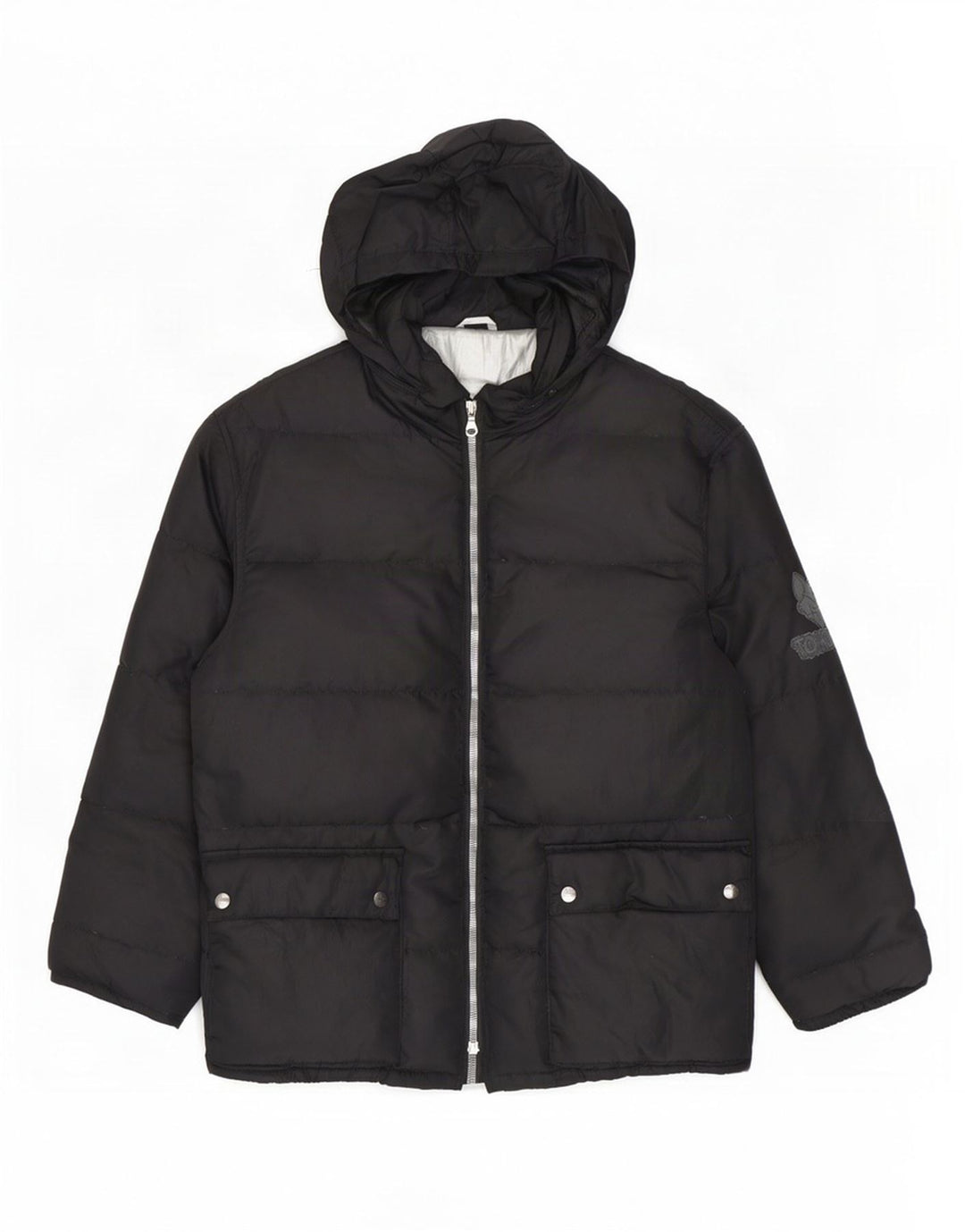Iceberg Herren-Jacke mit Kapuze, wattiert, IT 50, Größe L, Schwarz, Polyamid