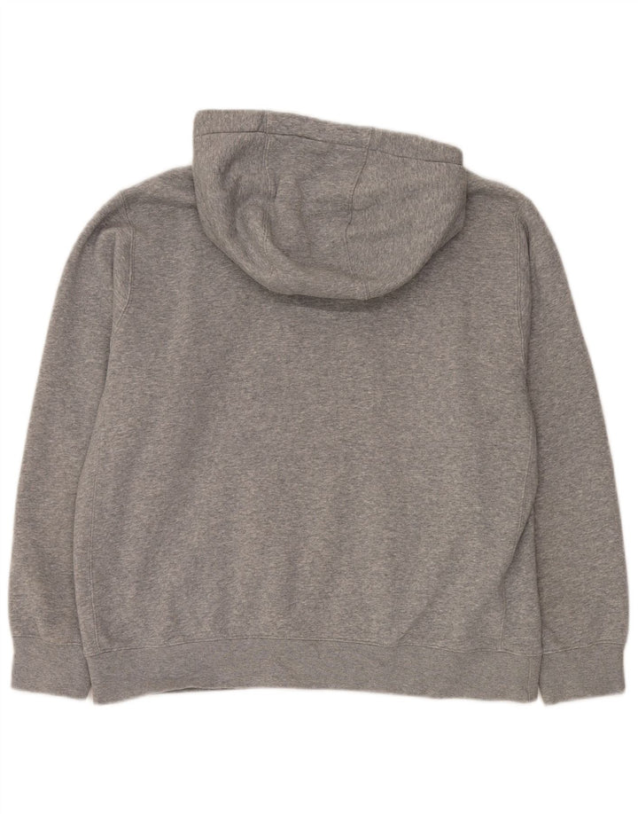 NIKE Herren Kapuzenpullover, groß, graue Baumwolle