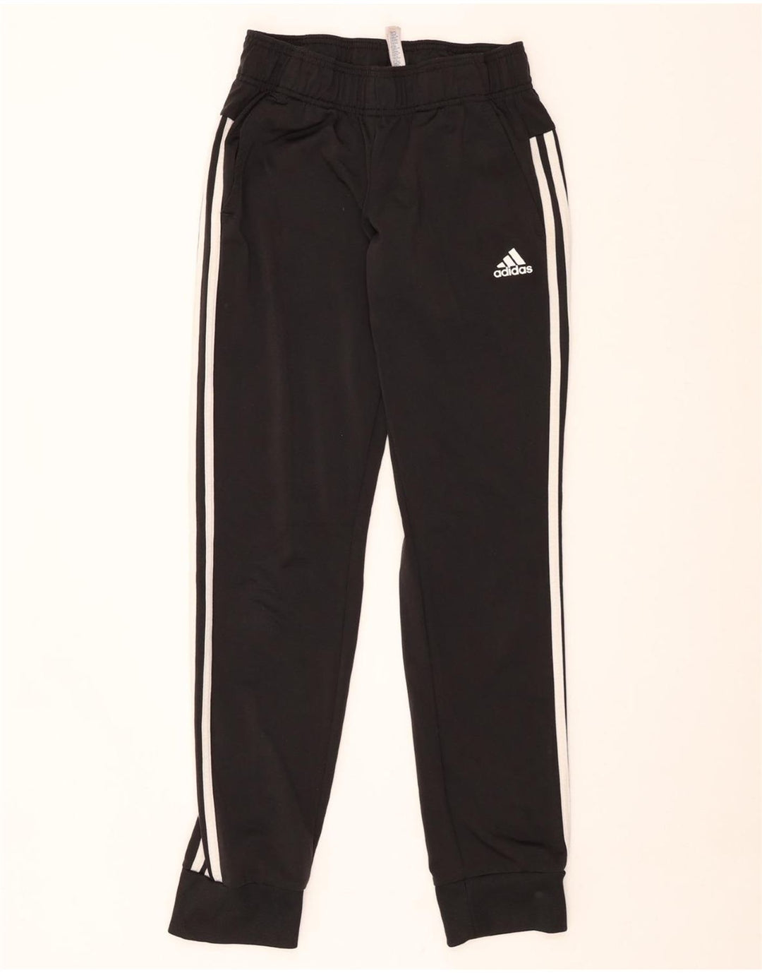 ADIDAS Damen Trainingshose Jogger UK 8/10 Small Schwarz Polyester