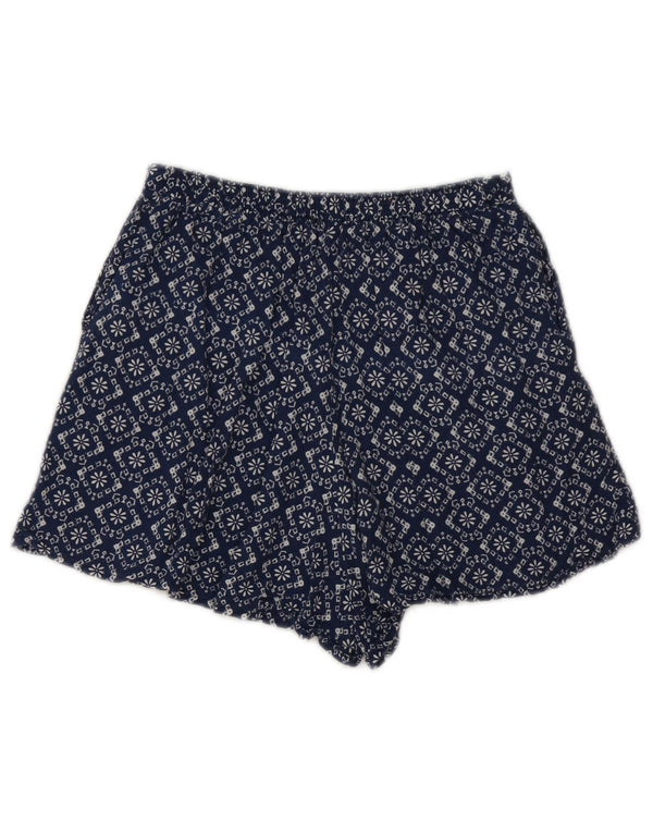 Abercrombie & Fitch Damen-Hotpants mit hoher Taille, Größe S, W26, Marineblau mit Blumenmuster
