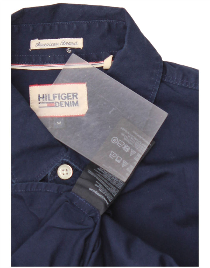 TOMMY HILFIGER Herrenhemd Medium Navy Blue Cotton
