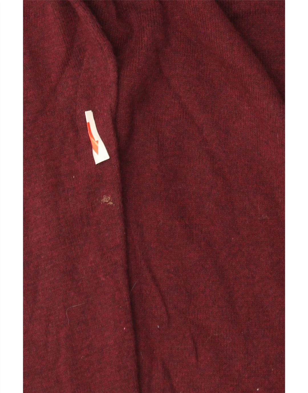 Superdry Herren-Pullover mit Rundhalsausschnitt, mittlerer burgunderroter Baumwolle