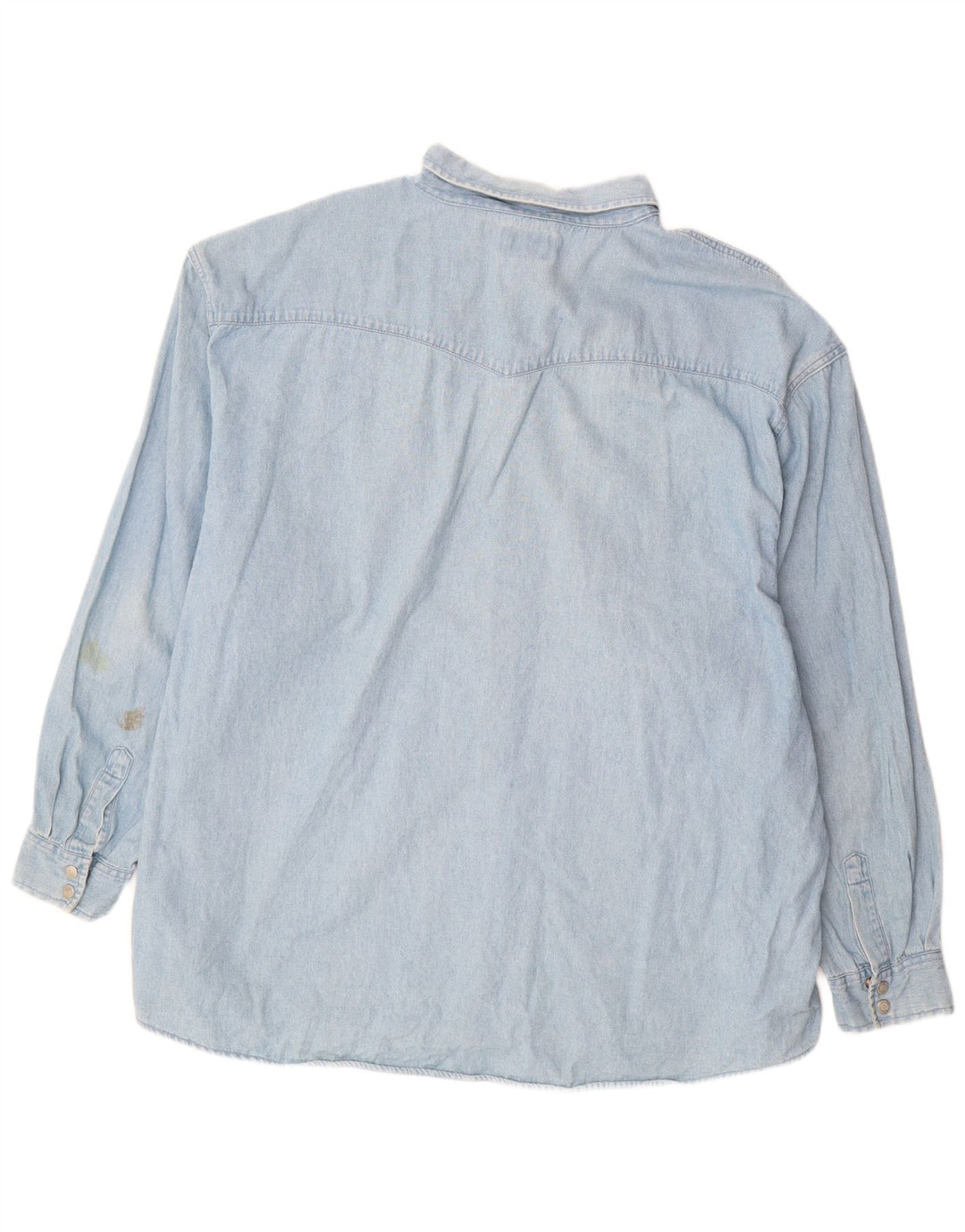 JOHN BANER Herren Jeanshemd 3XL Blaue Baumwolle