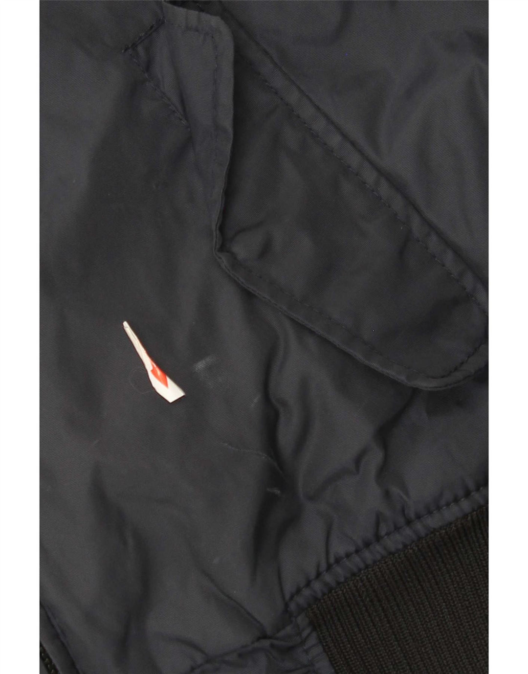 Refrigue Herren-Bomberjacke mit Kapuze, UK 38, mittelmarineblaues Nylon