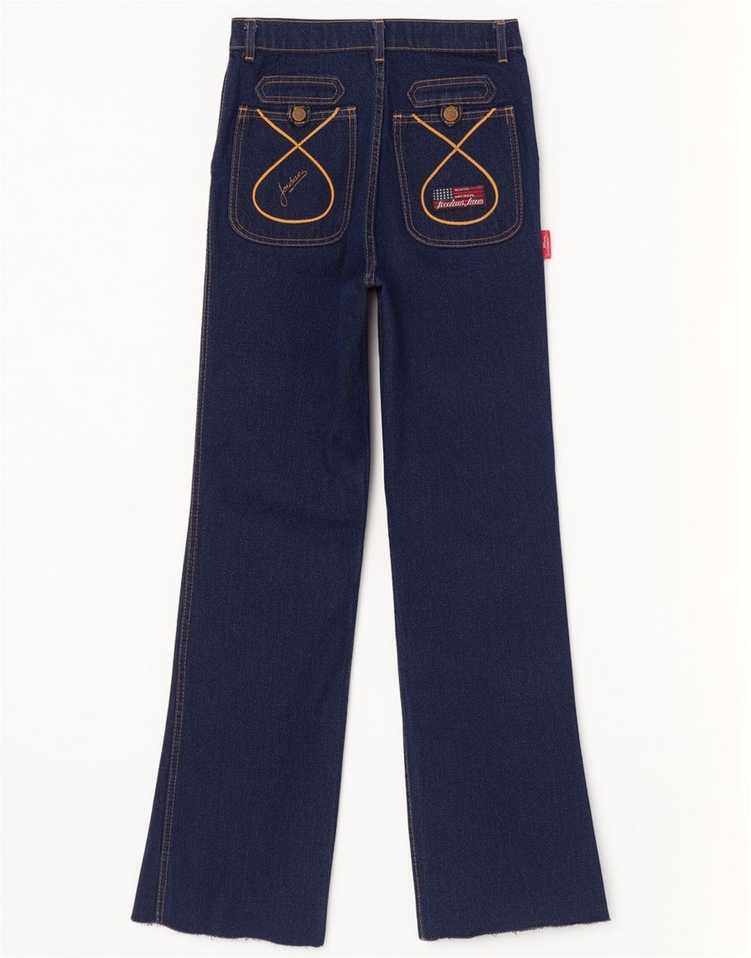 Vintage Damen Bootcut Jeans W30 L33 Marineblaue Baumwolle