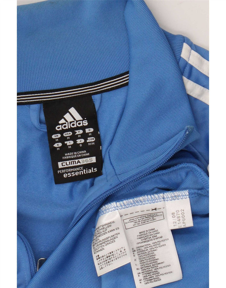 Adidas Herren Clima 365 Trainingsanzug Top Jacke Mittelblaues Polyester