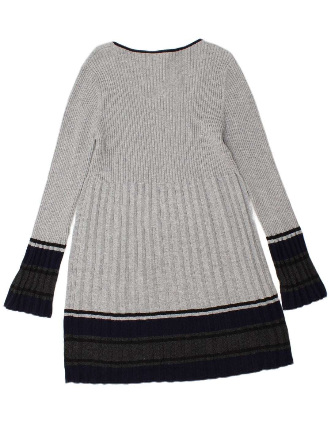 Phase Eight Damen Pulloverkleid UK 14 Mittelgraue Colourblock-Baumwolle