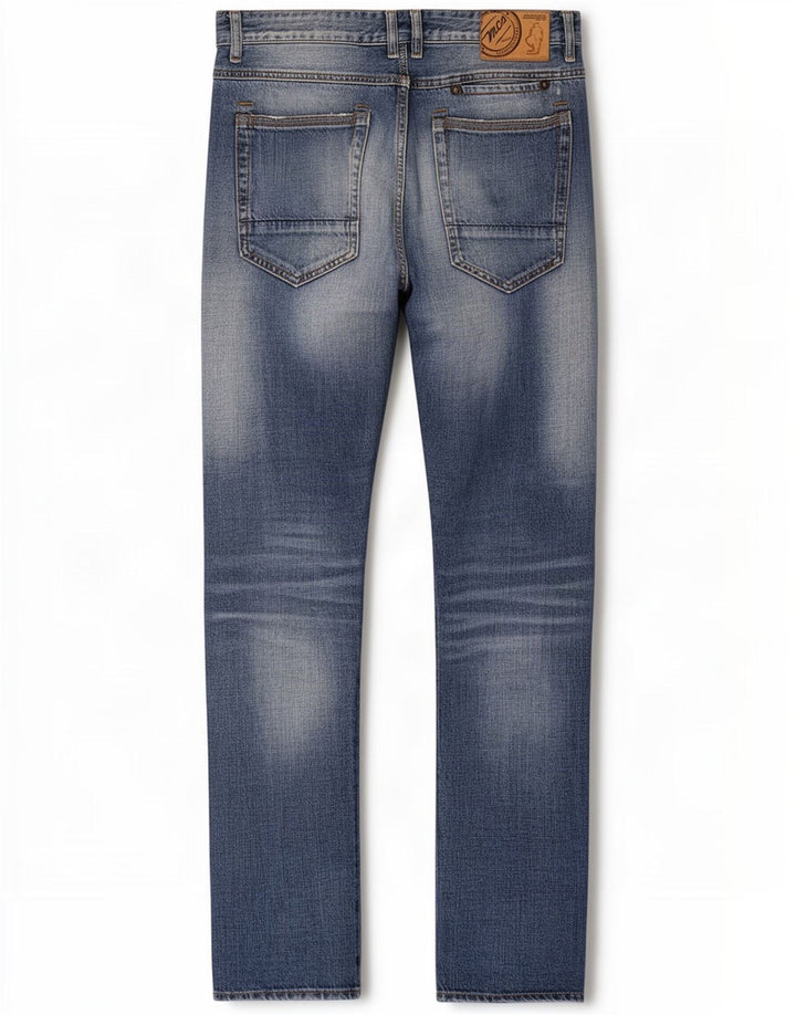 Marlboro Classics Herren Slim Jeans W32 L34 Blaue Baumwolle