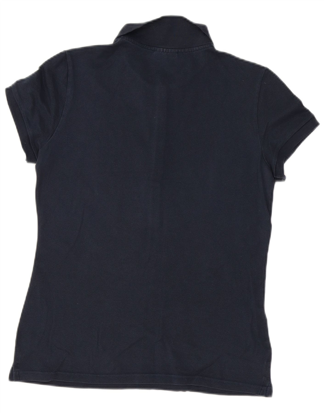 LACOSTE Womens Polo Shirt Size 44 Large Navy Blue Cotton