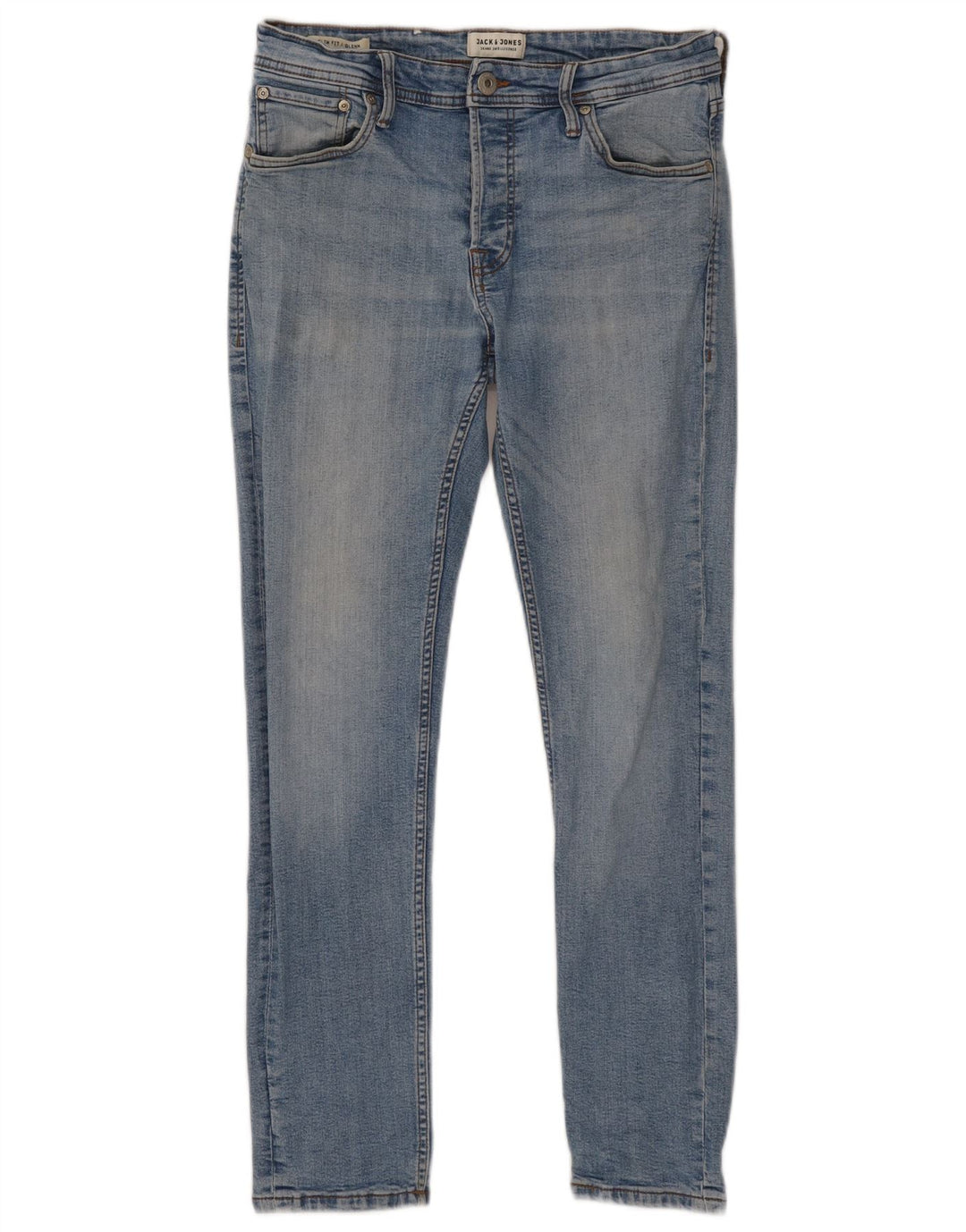 Jack & Jones Herren GLENN Slim Jeans W32 L30 Blaue Baumwolle