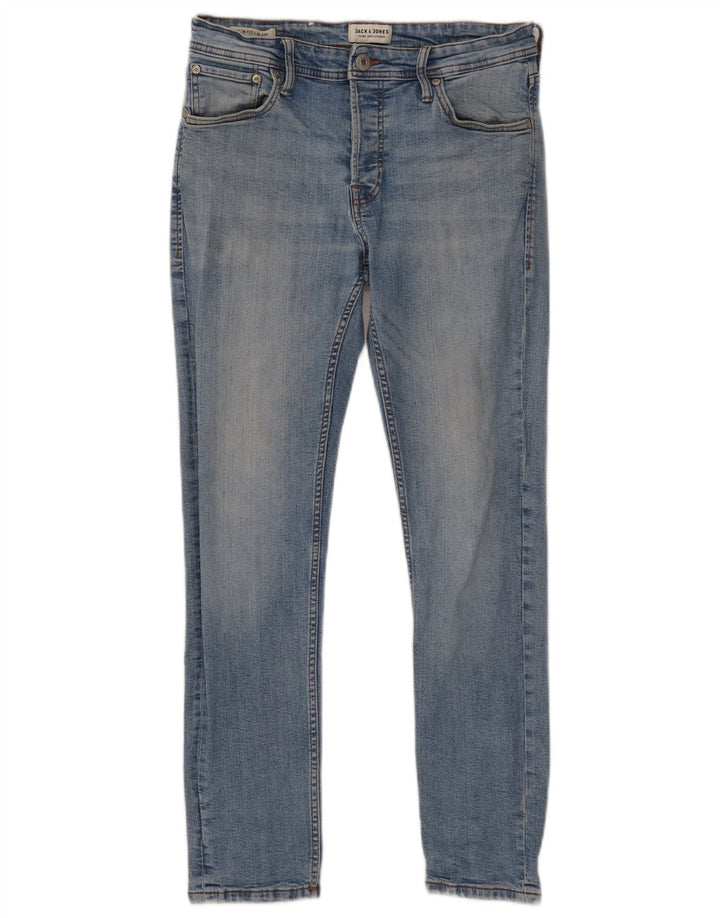 Jack & Jones Herren GLENN Slim Jeans W32 L30 Blaue Baumwolle