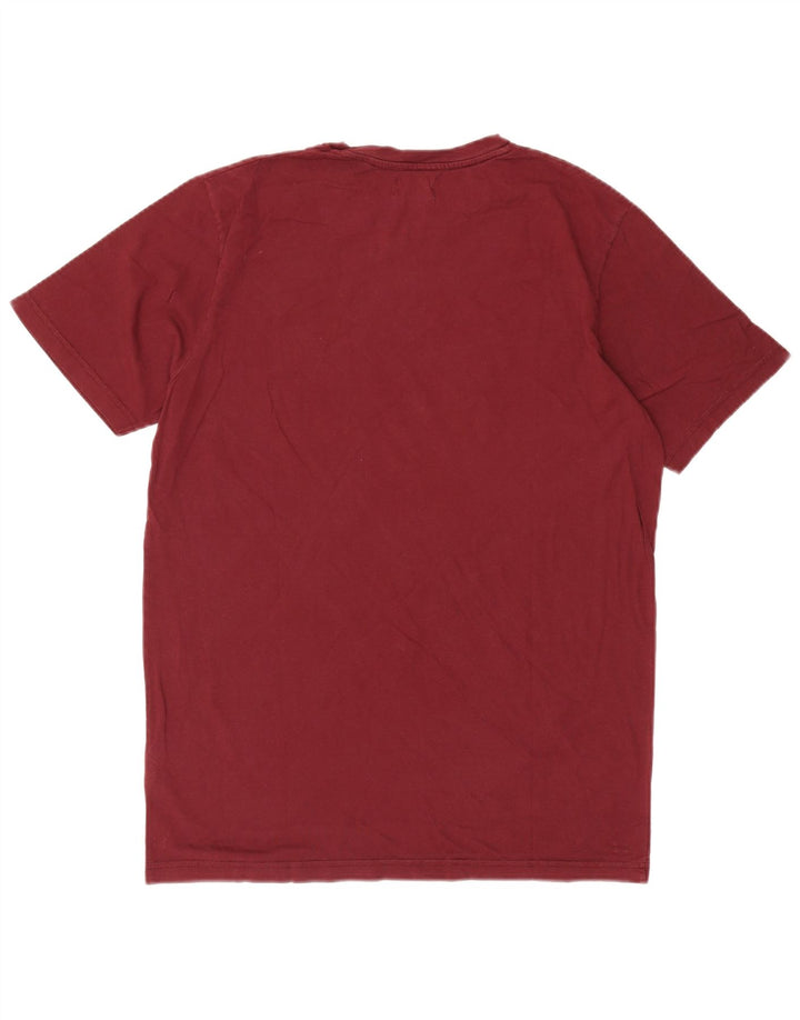 Converse Herren T-Shirt mit Grafik, groß, Burgunderrot, Baumwolle