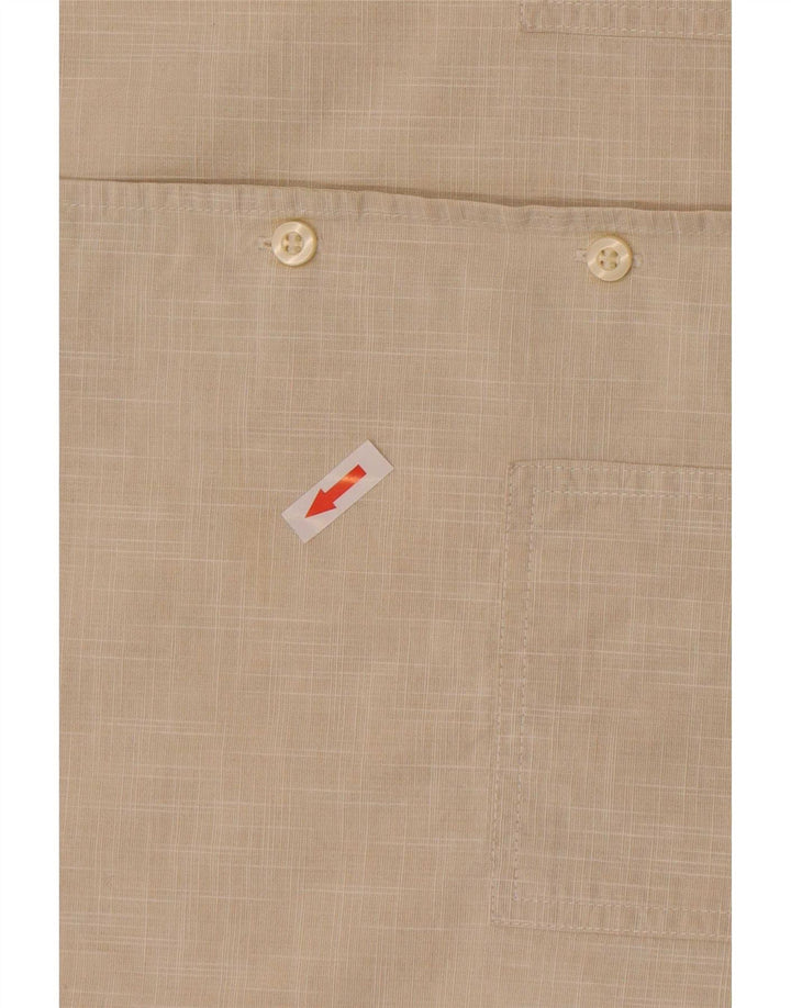 Gas Herrenhemd Mittelbeige Baumwolle