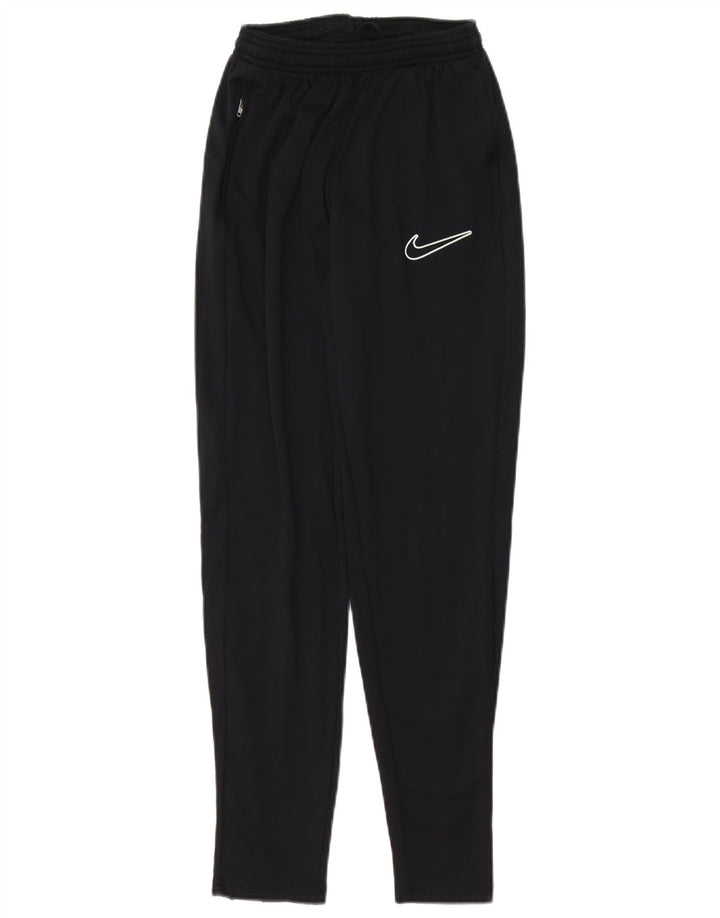 Nike Damen Dri Fit Trainingshose UK 10 Small Schwarz Polyester