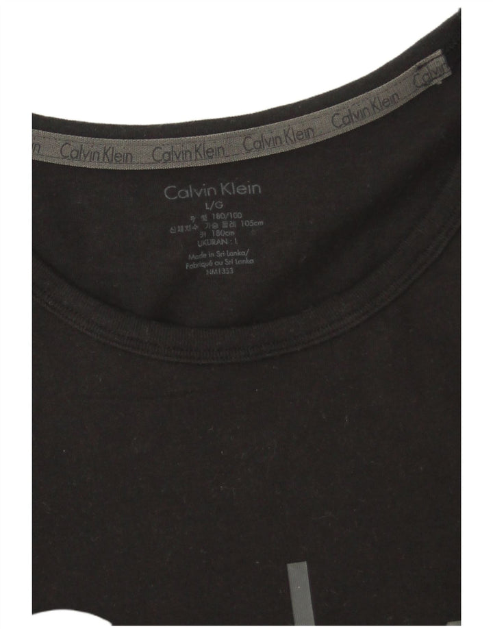 Calvin Klein Herren T-Shirt mit Grafik, Größe L, Schwarz