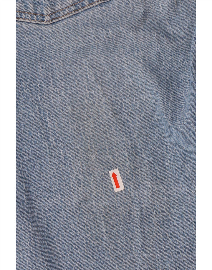 LEVI'S Damen 501 Straight Jeans W27 L32 Blaue Baumwolle