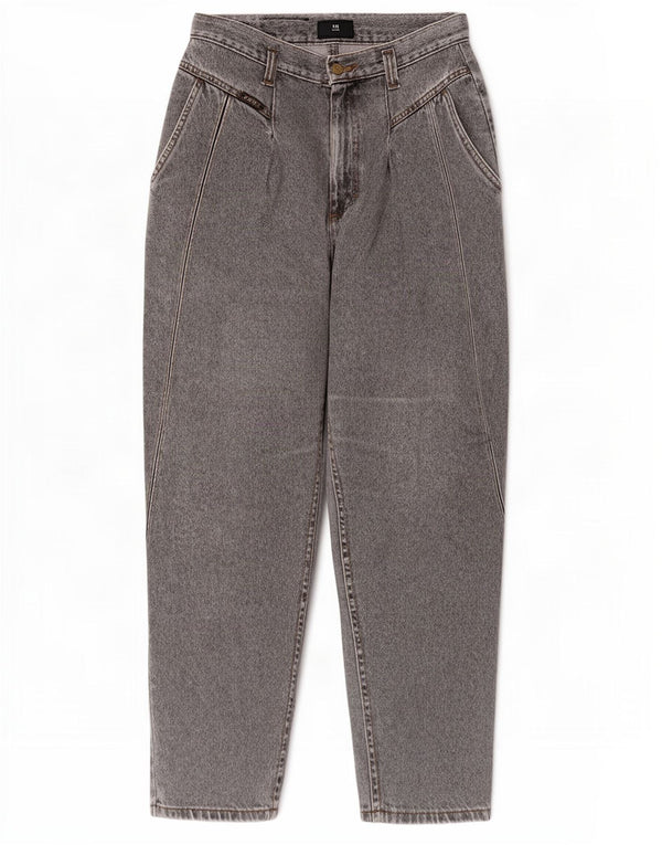 Lee Damen High Waist Tapered Jeans US 12 Large W28 L28 Grau