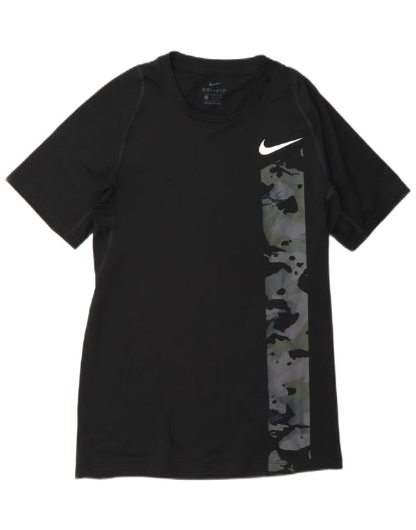 Nike Herren Dri Fit Graphic T-Shirt Top Small Schwarz Camouflage Polyester